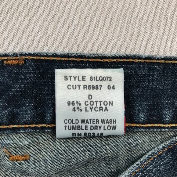 Lucky Brand Sweet & Low Flare Jeans Dark Wash Size 2/26 - Picture 8 of 8